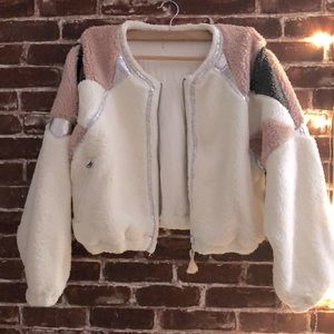 Free People Spring Plush Jacket